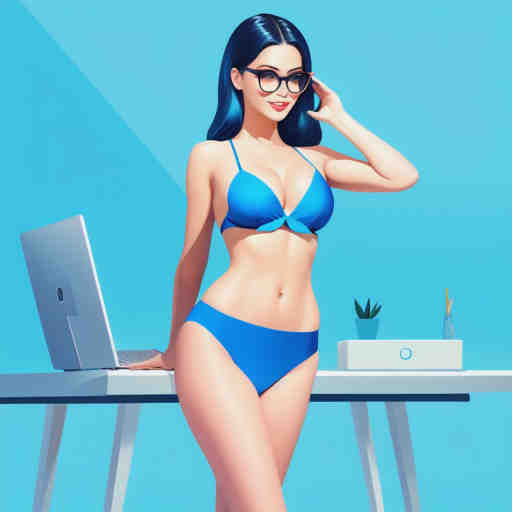 Artificial intelligence porn woman in bikini